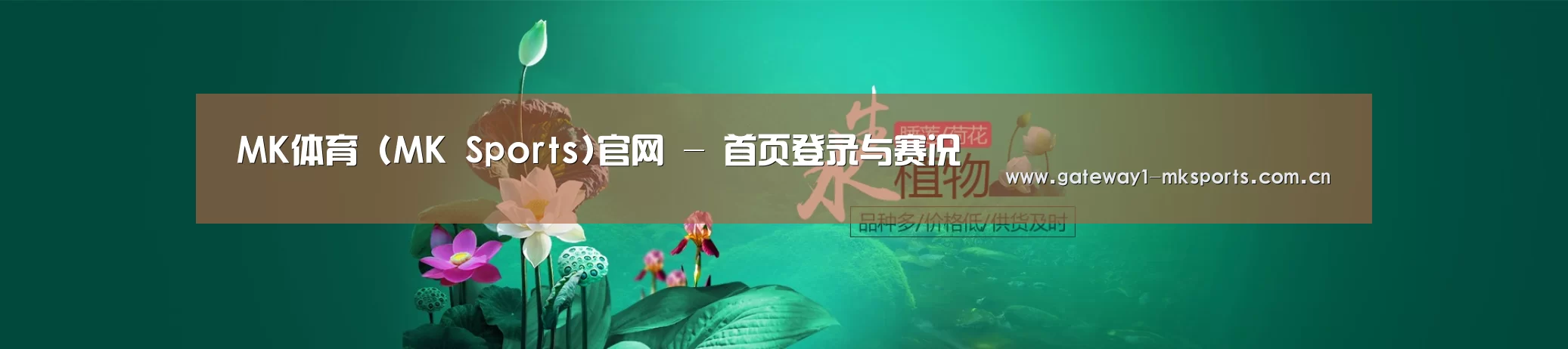 鲜花水草花卉网站模板